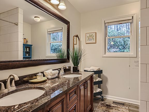 Bathroom #1: within Master room on upper level
