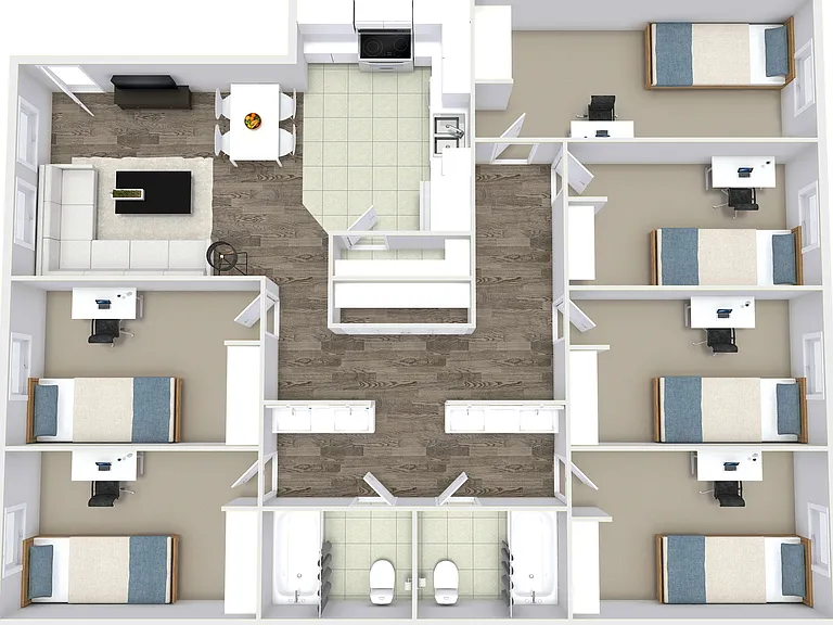 6 Bed - Private Rooms 6 Bed - Private Rooms