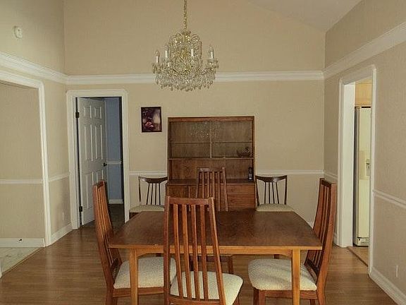 Dining Room with chandelier