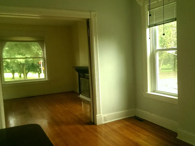 Dining/ living room facing park.