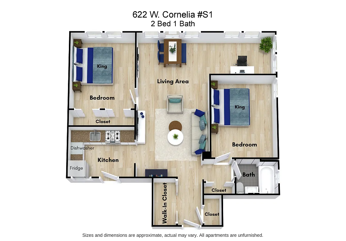 Floor plan Two Bedroom