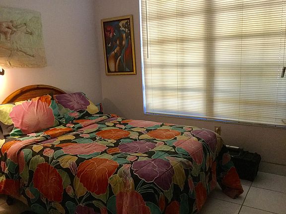 One of three private bedrooms