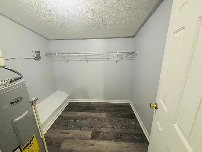 Spacious walk in closet