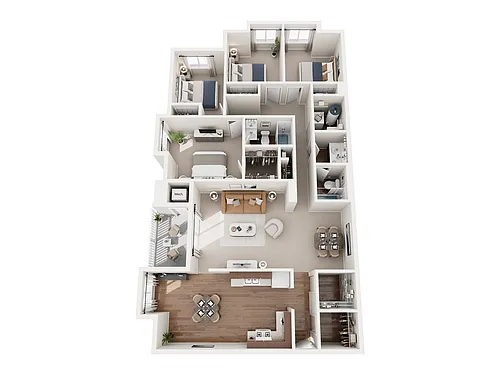 Floor plan 4x2 Large - Silver