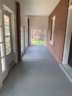 Enclosed front porch