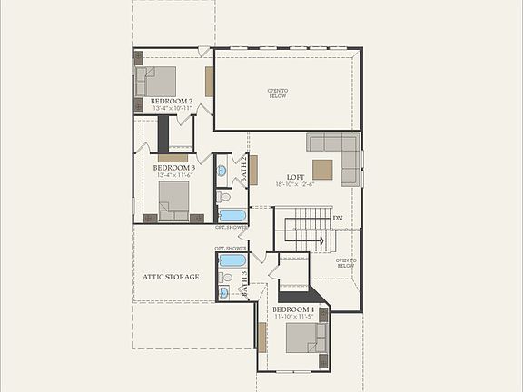 Second Floor 4 br 3.5 ba