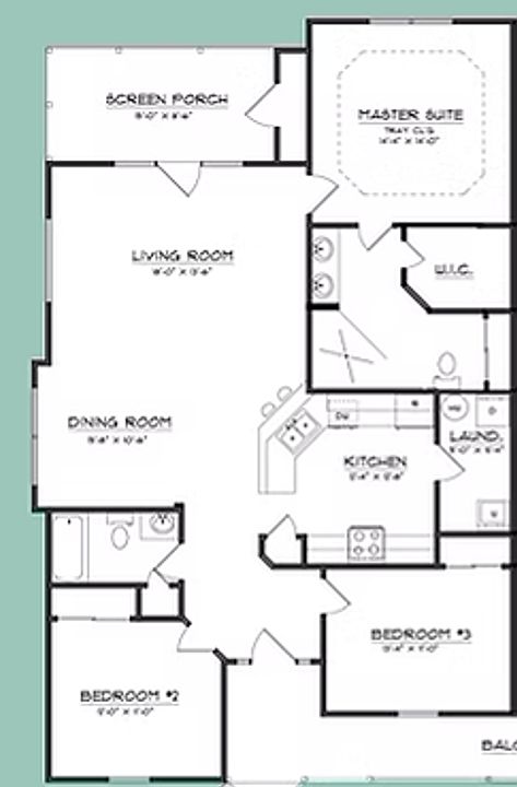 Floor plan from builder