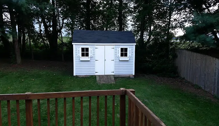 Backyard and shed