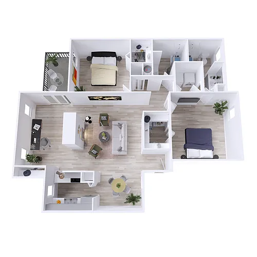 Floor plan B3 Renovated