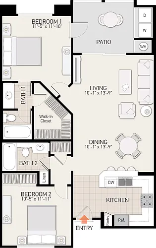 Floor plan Plan D