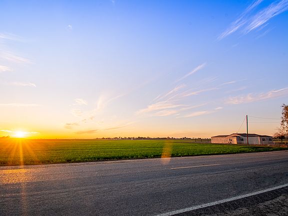 South of house sunset