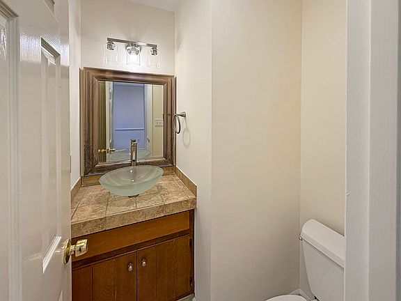 Modern half-bath on main level