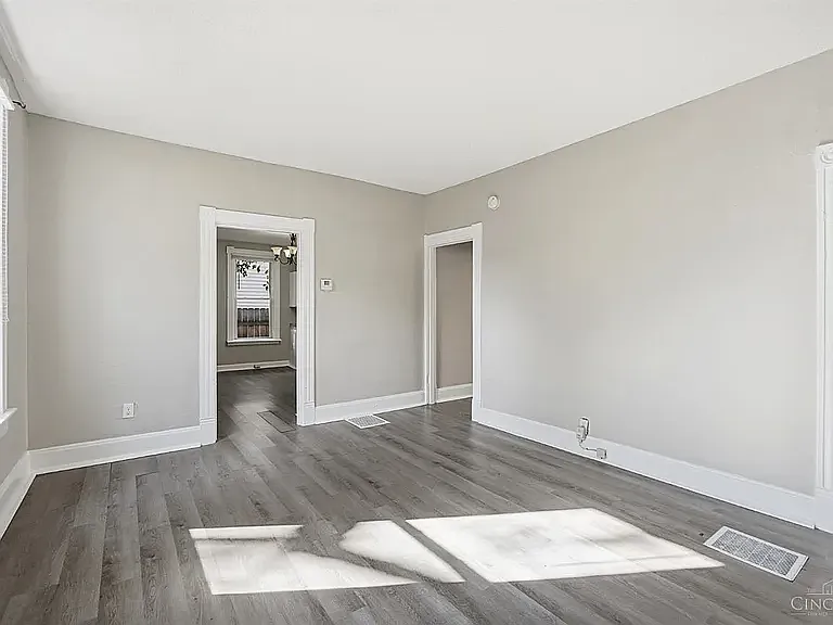 Living Room into Kitchen - 141 Franklin St #1