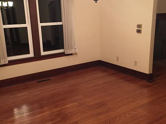 Dining Room with beautiful hardwood floors and tons of space.