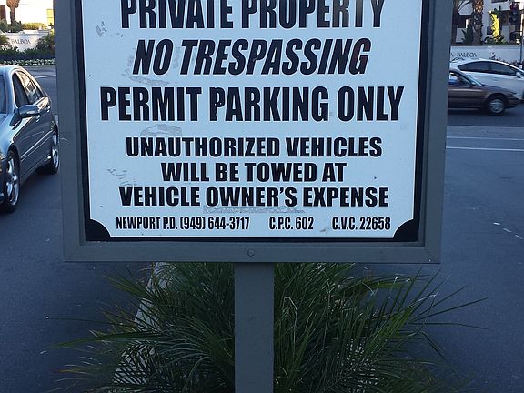 no weirdos parking in this neighborhood