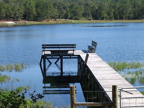 Dock with fishing/swimming lake