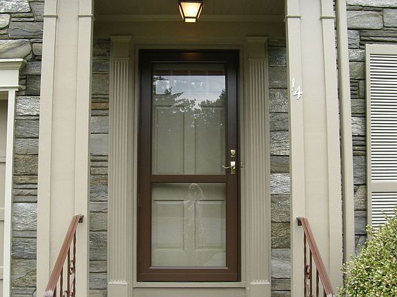 Close up of front door 