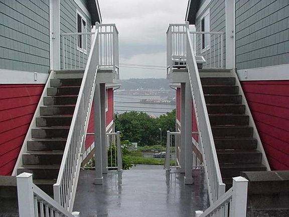 View from owners parking