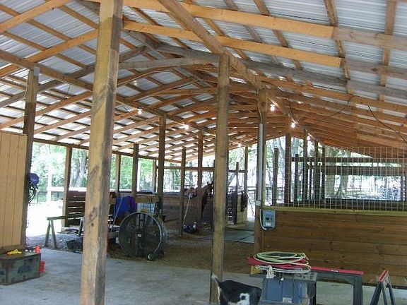 Tack room & concrete floor