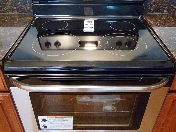 Stainless steel electric range