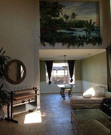 Entry High Ceilings **Hand Painted Portrait**