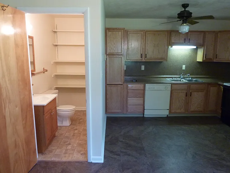 Kitchen/half bath