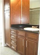 Raised Vanity and Linen Closet
