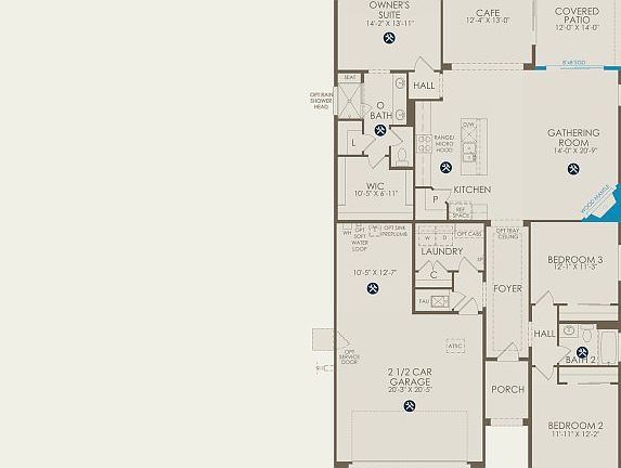 Tifton Walk Floor Plan, Quick Move-In Home, Floor 1