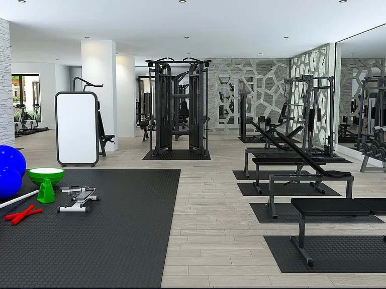 State of the art Fitness Center (trainers available).
