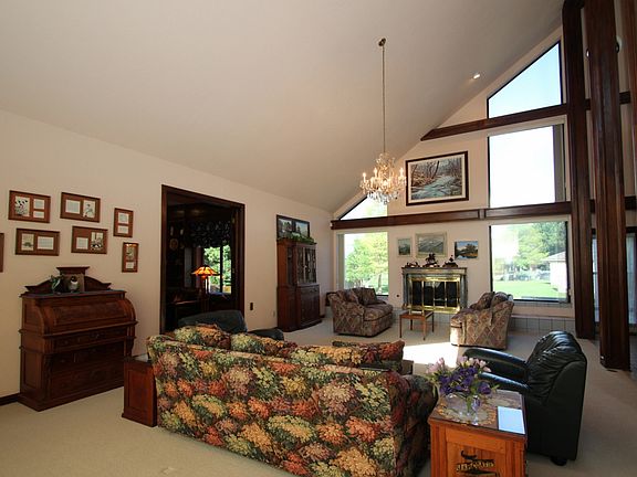 Double doors to study/den