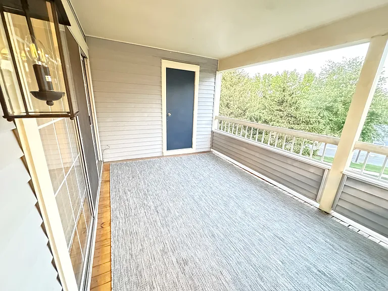 Large outdoor deck area