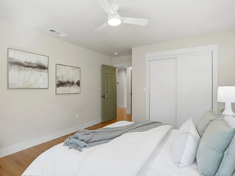 Bright and airy bedroom #2 with windows
