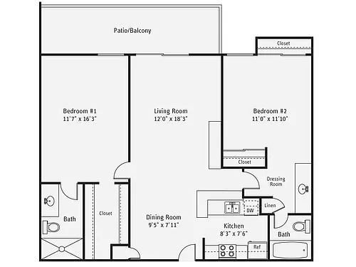 Floor plan B3