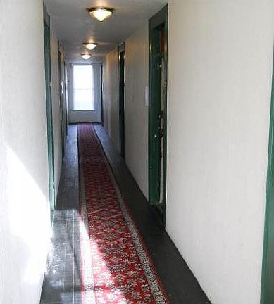 Dorm-style corridor