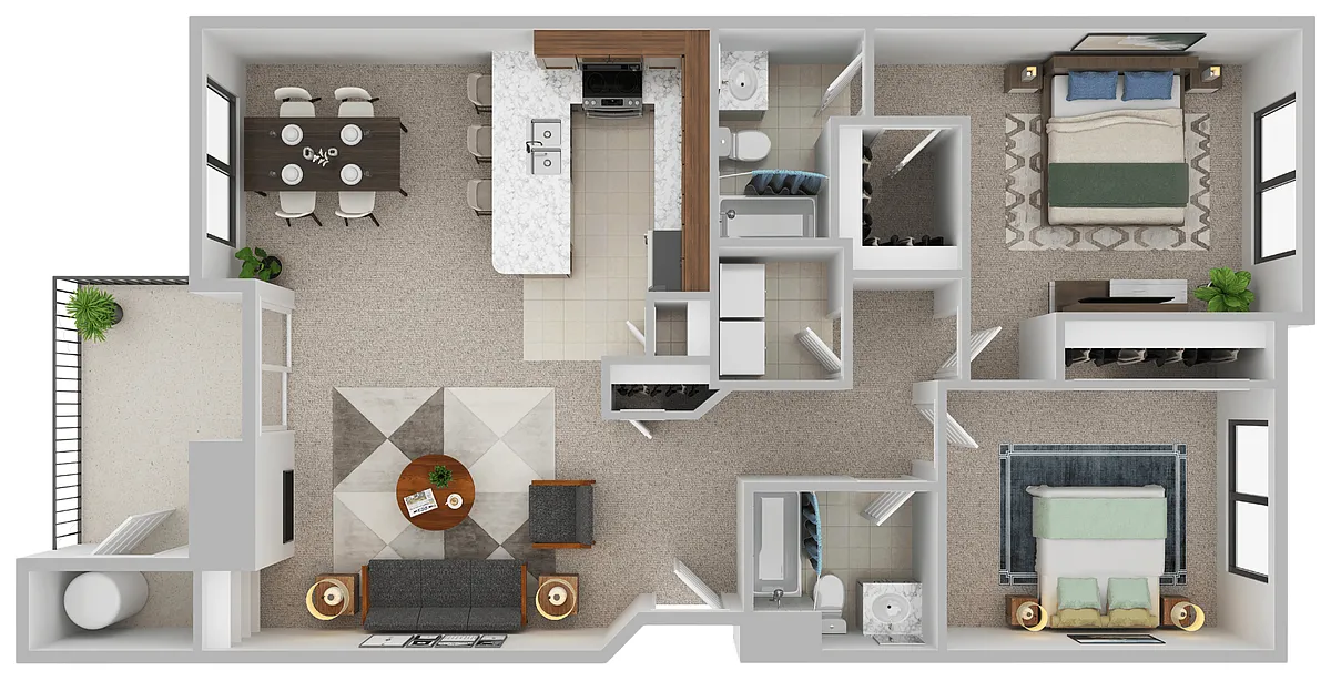 Floor plan Solstice - 2x2
