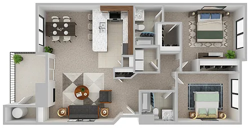 Floor plan Solstice - 2x2