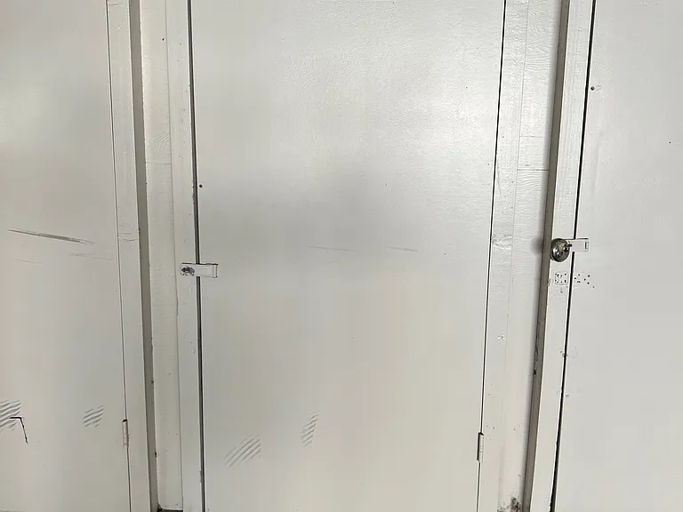 Storage unit in carport