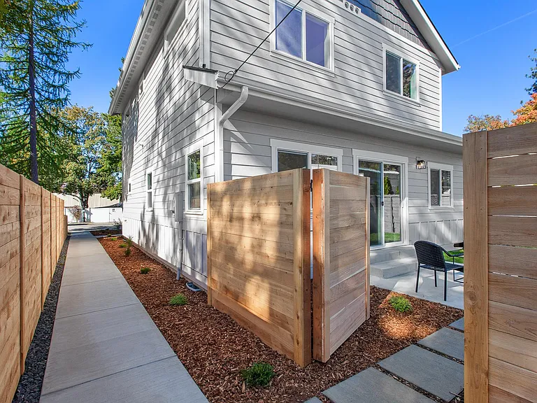 Side access into private yard.