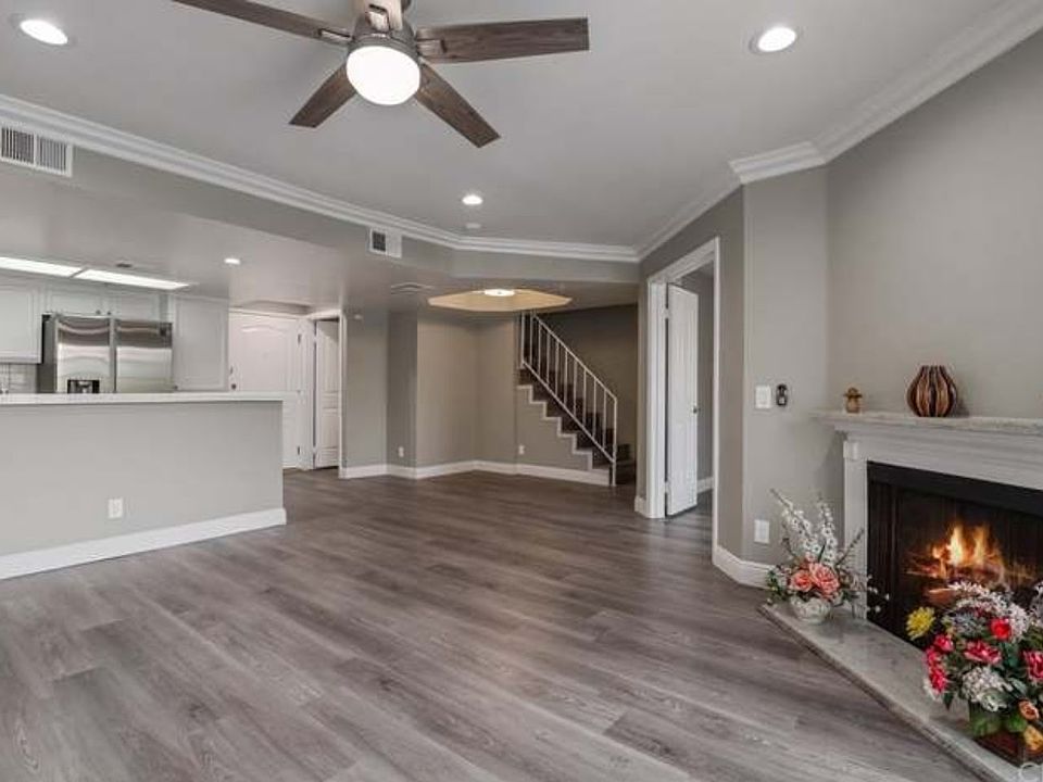 Living room facing dining area