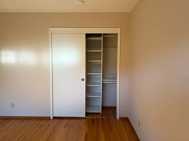 Master bedroom closet organizer