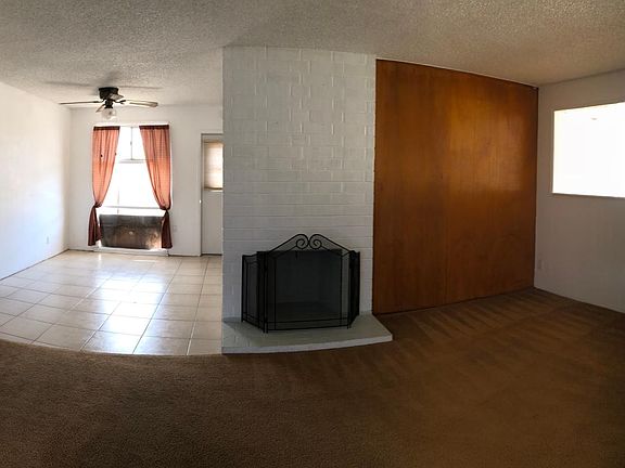 Living room and dining room