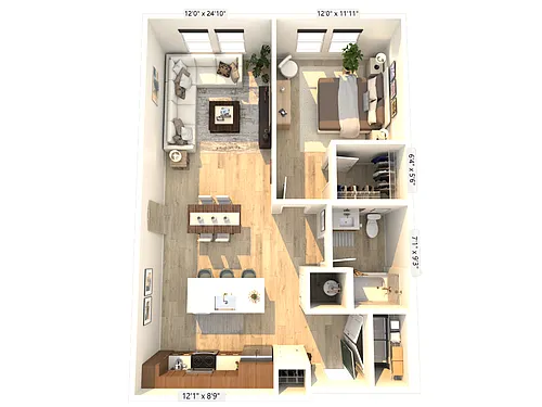 Floor plan A1-1D