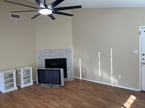 New ceiling fan with remote in living room