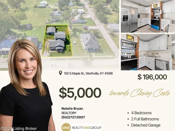100 S Maple St, Worthville, KY 41098
