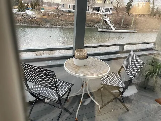 balcony accessible from two bedrooms