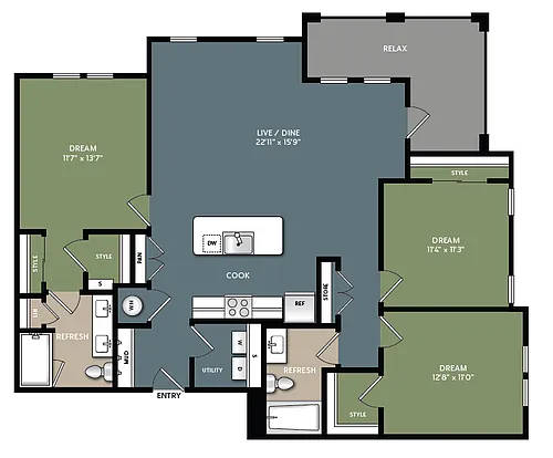 Floor plan C1