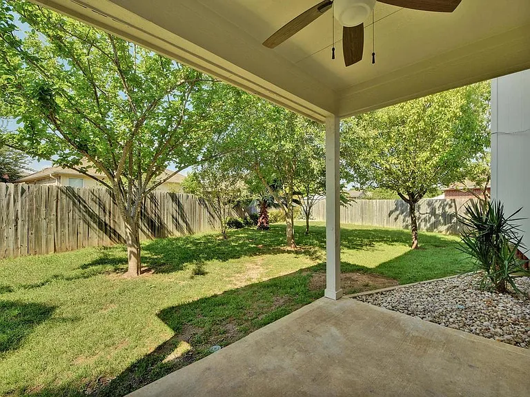 Covered, ventilated, lighted porch