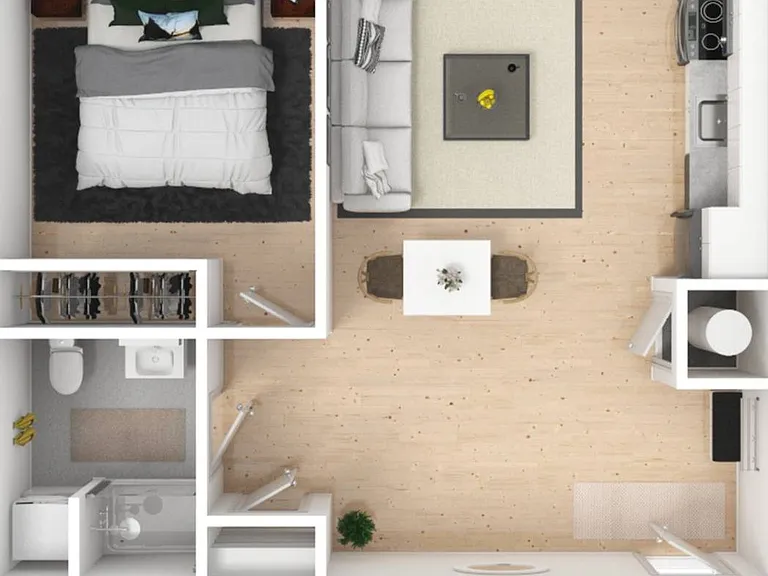 1 Bedroom-A2 1 Bedroom-A2