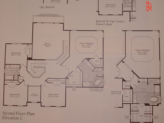 Floor plans for 2nd Floor