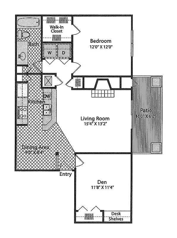 Floor plan 1 Den